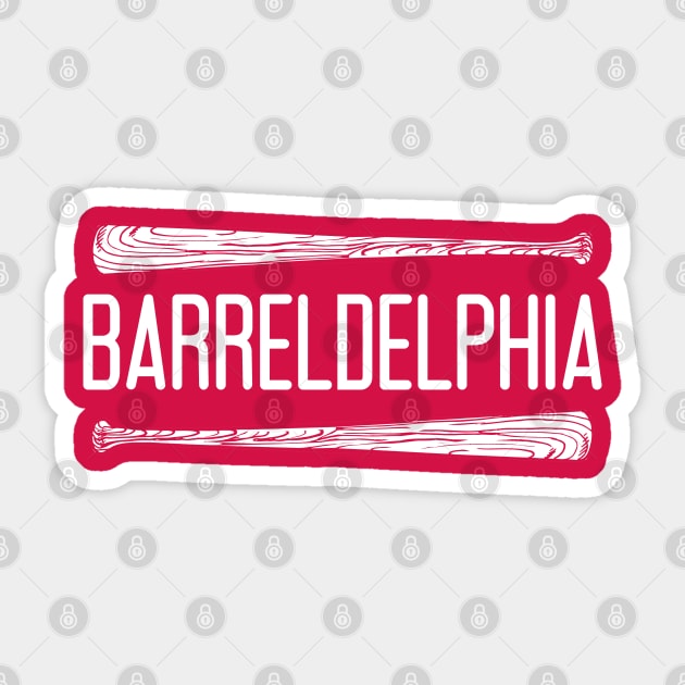 Barreldelphia - Red Sticker by KFig21